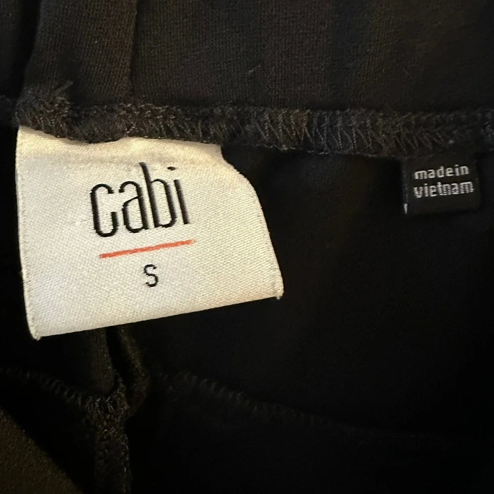 Cabi High-Low‎ Crop Black Ponte Trousers Pants Style 6267 Women's Small